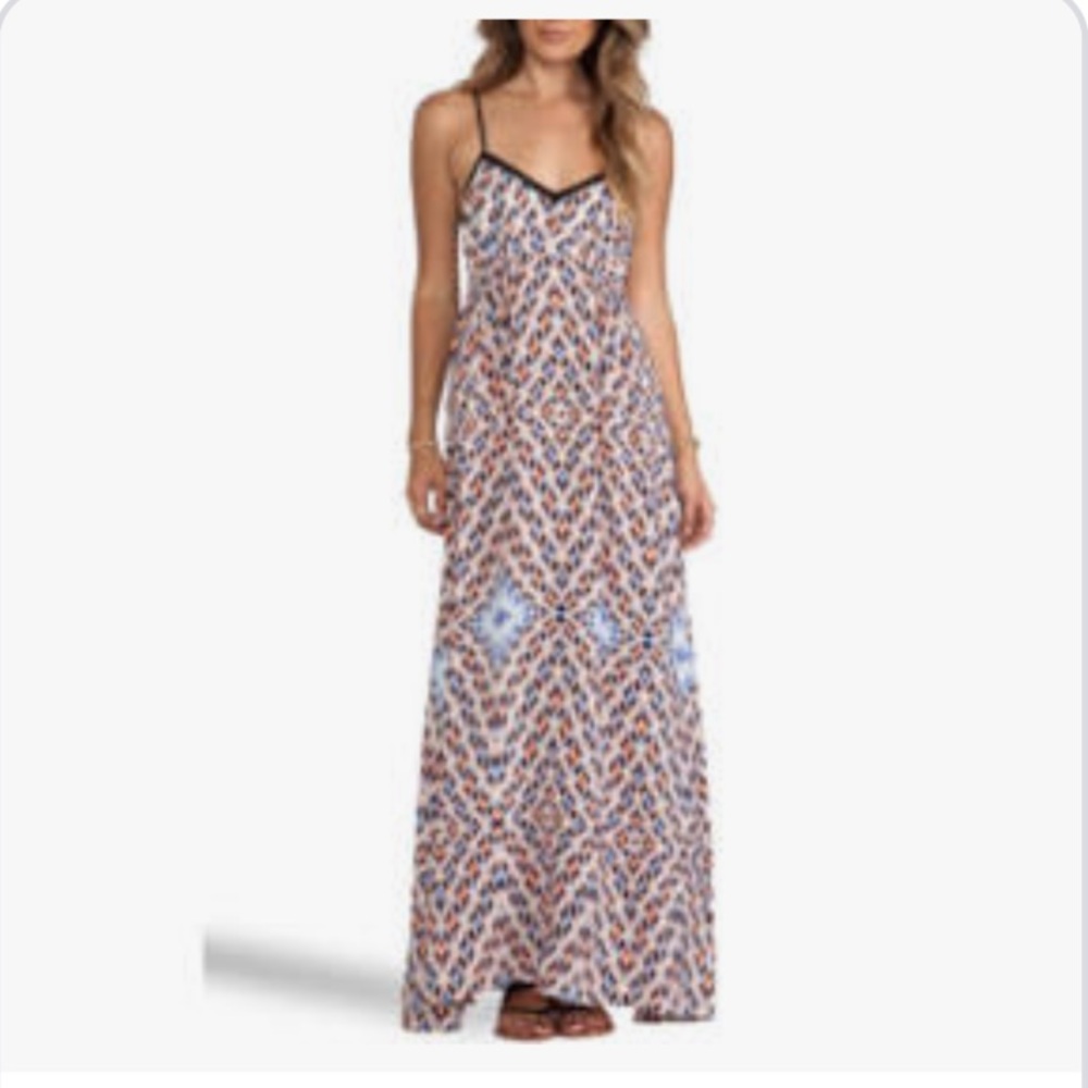 Greylin silk maxi dress Aztec print